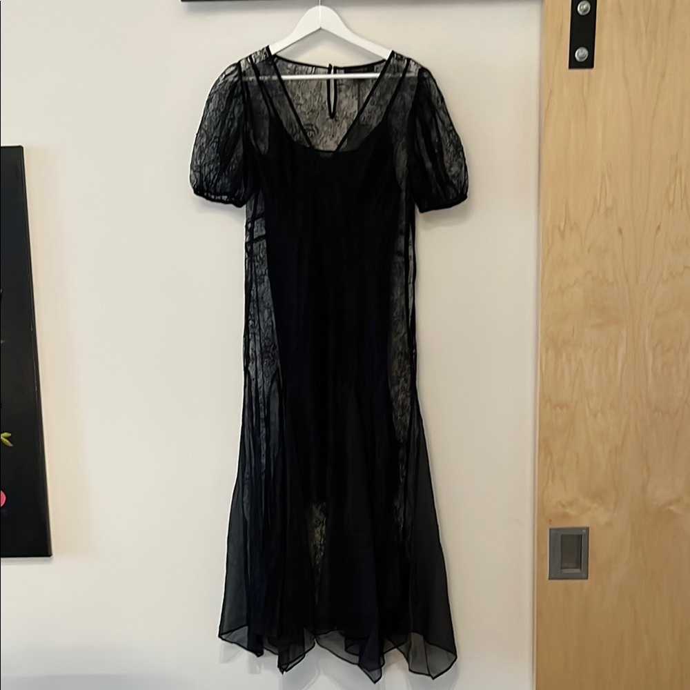 NWT All Saints | Rayna maxi dress | Black | Size 6 - Picture 3 of 16